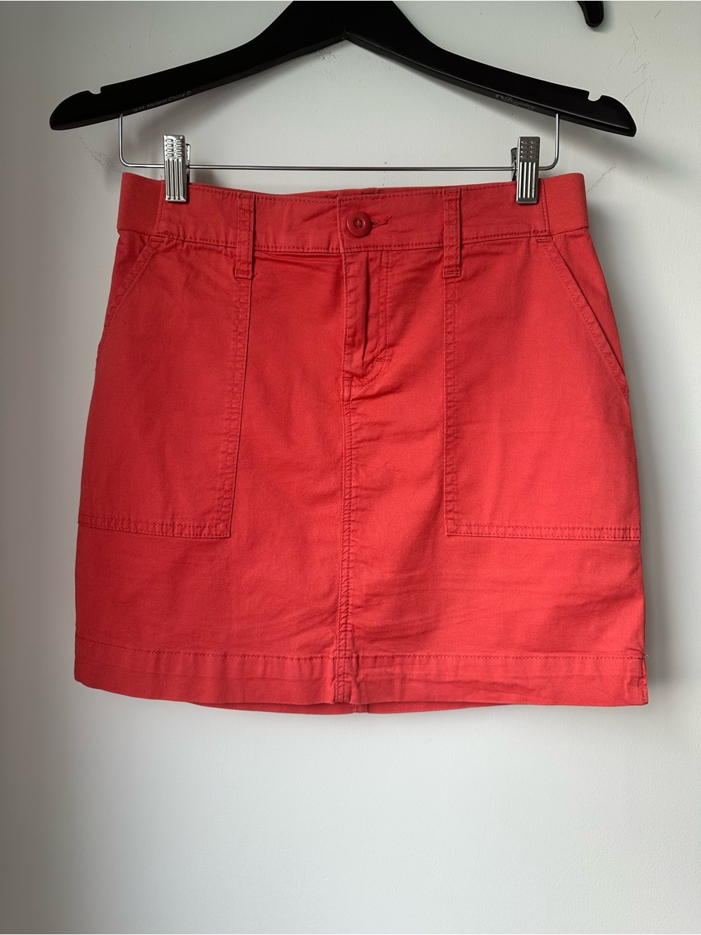 Lee Coral Mid-Rise Utility Mini Skort